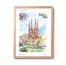 Sagrada-Familia-Gaudi-drawing-Barcelona