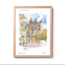 005-cases-rocamora-drawing-barcelonacases-rocamora-print-watercolor-barcelona cases-rocamora-print-watercolor-barcelona