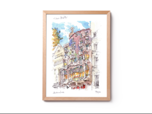 Casa-Batllo-Gaudi-watercolor-print-Barcelona