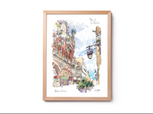Palau-de-la-Musica-Edifici-watercolor-print-Barcelona
