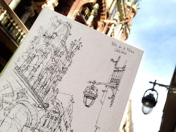 Palau-de-la-Musica-Edifici-watercolor-print-Barcelona Palau-de-la-Musica-Edifici-watercolor-print-Barcelona