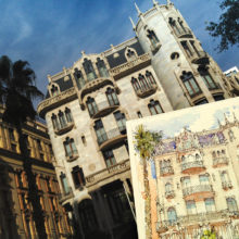 Casa-Fuster-watercolor-print-Barcelona Casa-Fuster-watercolor-print-Barcelona