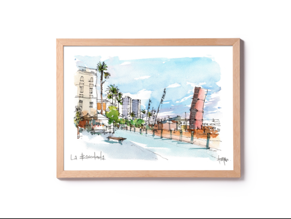 022-La-Barceloneta-Escultura-drawing-BarcelonaLa-Barceloneta-Escultura-watercolor-drawing-drawing-Barcelona La-Barceloneta-Escultura-watercolor-drawing-drawing-Barcelona