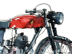 Museu-del-Disseny-Montesa-drawing-Barcelona-watercolor-print