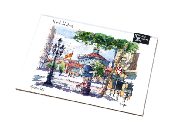 Mercat-del-Born-Barcelona-watercolor-print