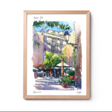 032-Barri-Gotic-Museu-Mares-drawing-BarcelonaBarri-Gotic-Museu-Mares-drawing-Barcelona-watercolor-print Barri-Gotic-Museu-Mares-drawing-Barcelona-watercolor-print