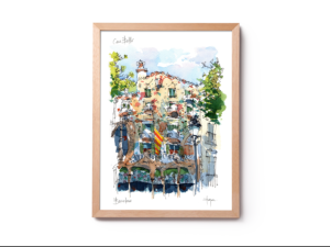 Casa-Batllo-drawing-Barcelona-watercolor-print