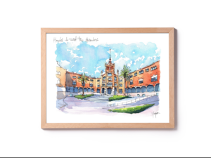Hospital-de-Sant-Pau-watercolor-print