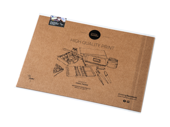 Museu-del-Disseny-Montesa-drawing-Barcelona-watercolor-print