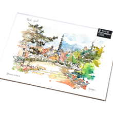 Park-Guell-Escales-Gaudi-drawing-Barcelona