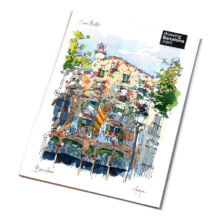 Casa-Batllo-drawing-Barcelona-watercolor-print Casa-Batllo-drawing-Barcelona-watercolor-print
