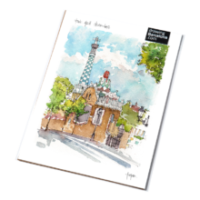 Park-Guell-Pavello-Gaudi-watercolor-print-drawing-Barcelona-p Park-Guell-Pavello-Gaudi-watercolor-print-drawing-Barcelona-p