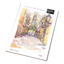 Carrer-de-la-Volta-El-Born-watercolor-print-drawing-Barcelona