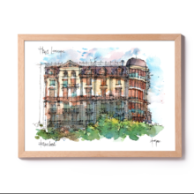 plaça-lesseps-watercolor-print