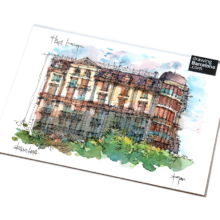plaça-lesseps-watercolor-print