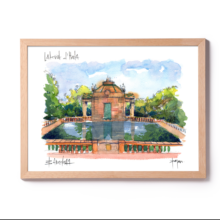 laberint horta Barcelona watercolor prints