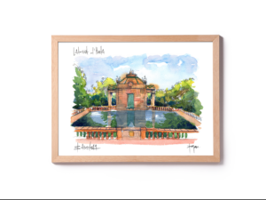 laberint horta Barcelona watercolor prints