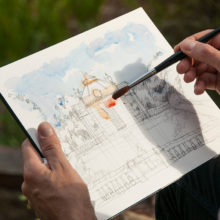 laberint horta Barcelona watercolor prints