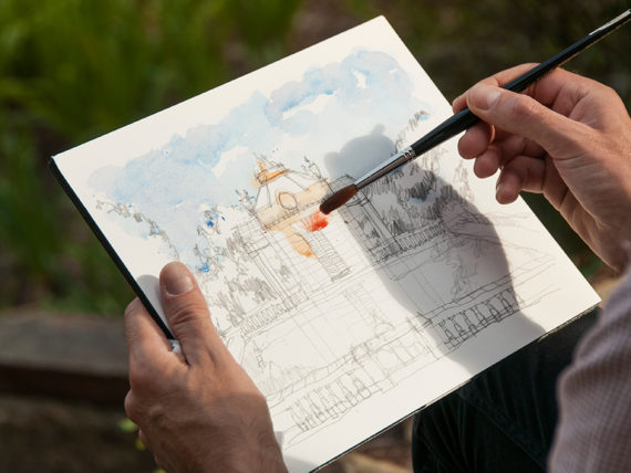 laberint horta Barcelona watercolor prints