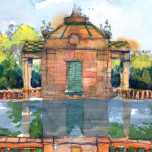 laberint horta Barcelona watercolor prints