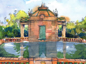laberint horta Barcelona watercolor prints