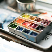 Park-Guell-Trencadis-antoni-gaudi-barcelona-watercolor