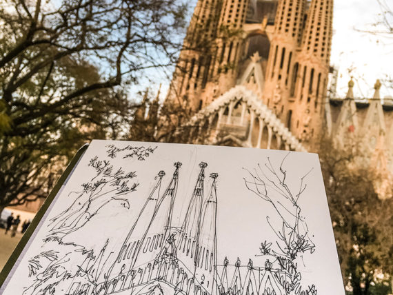 Sagrada-Familia-Passio-watercolor-print Sagrada-Familia-Passio-watercolor-print