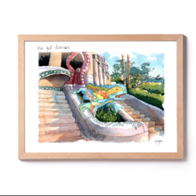 Park-Guell-drac-Gaudi-drawing-Barcelona Park-Guell-drac-Gaudi-drawing-Barcelona