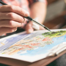 Casa-Vicens-Gaudi-drawing-Barcelona-watercolor-print