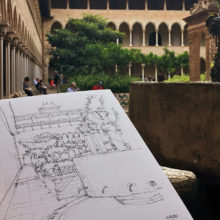 monestir-de-pedralbes-drawing-barcelona-watercolor-print monestir-de-pedralbes-drawing-barcelona-watercolor-print