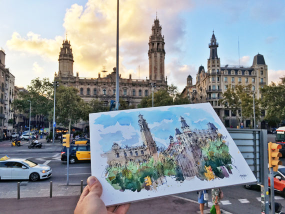 via-laietana-drawing-barcelona-watercolor-print