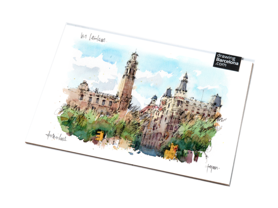 via-laietana-drawing-barcelona-watercolor-print
