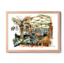 palau-de-la-musica-drawing-Barcelona watercolor-print