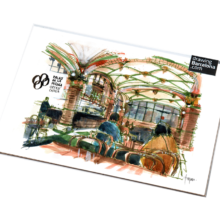 palau-de-la-musica-drawing-Barcelona watercolor-print