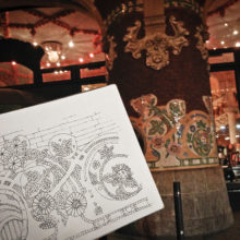 palau-de-la-musica-mosaic-drawing-Barcelona-watercolor-print palau-de-la-musica-mosaic-drawing-Barcelona-watercolor-print