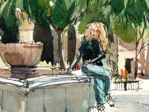 jardins-biblioteca-de-catalunya-drawing-barcelona-drawing-barcelona-watercolor-print