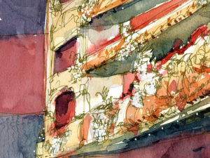 Liceu-butaques-drawing-barcelona-watercolor-print