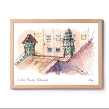 casa-vicens-terrace-watercolor-barcelona casa-vicens-terrace-watercolor-barcelona