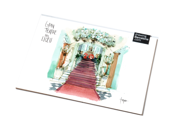 Liceu-hall-drawing-barcelona-watercolor-print