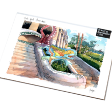 Park-Guell-drac-Gaudi-drawing-Barcelona Park-Guell-drac-Gaudi-drawing-Barcelona