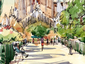 Sagrada Familia Naixement Barcelona watercolor prints