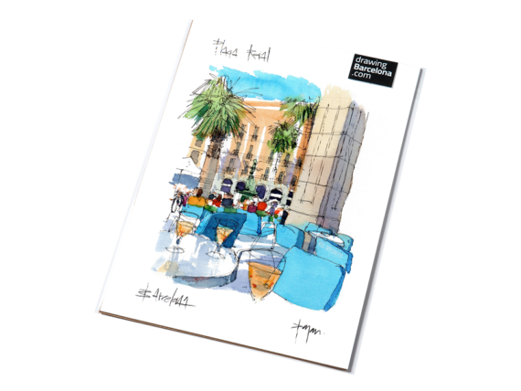 pl.reial-terrassa-drawing-barcelona-wtercolor-print