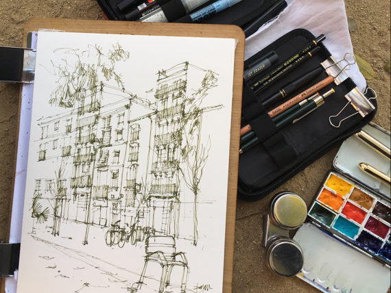 pl.vicenç-martorell-drawing-barcelona-watercolor-print