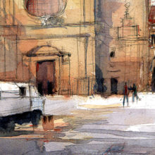 pl-de-la-merce-drawing-barcelona-watercolor-print pl-de-la-merce-drawing-barcelona-watercolor-print