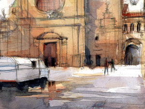 pl-de-la-merce-drawing-barcelona-watercolor-print