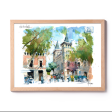 Virreina-tardor-drawing-barcelona-watercolor-print