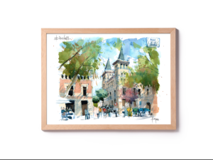 Virreina-tardor-drawing-barcelona-watercolor-print