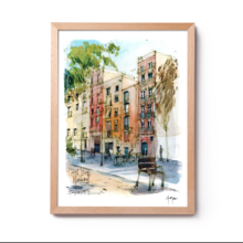 pl.vicenç-martorell-drawing-barcelona-watercolor-print