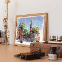 pavellons-guell-watercolor-prints-1