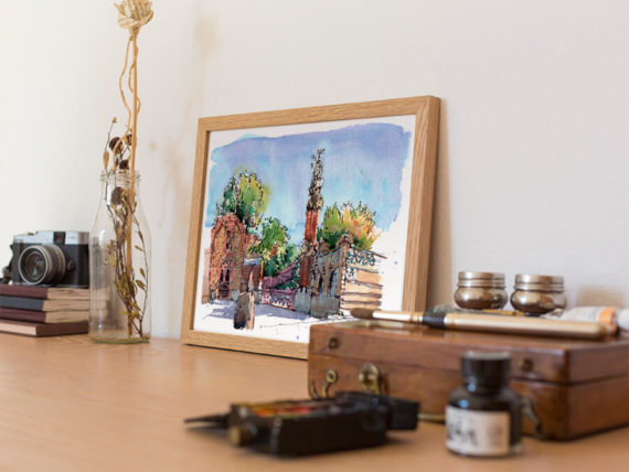 pavellons-guell-watercolor-prints-1
